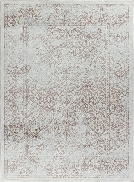 Hazel Vintage Oriental Boho Tan/Ivory Rug - Image 1