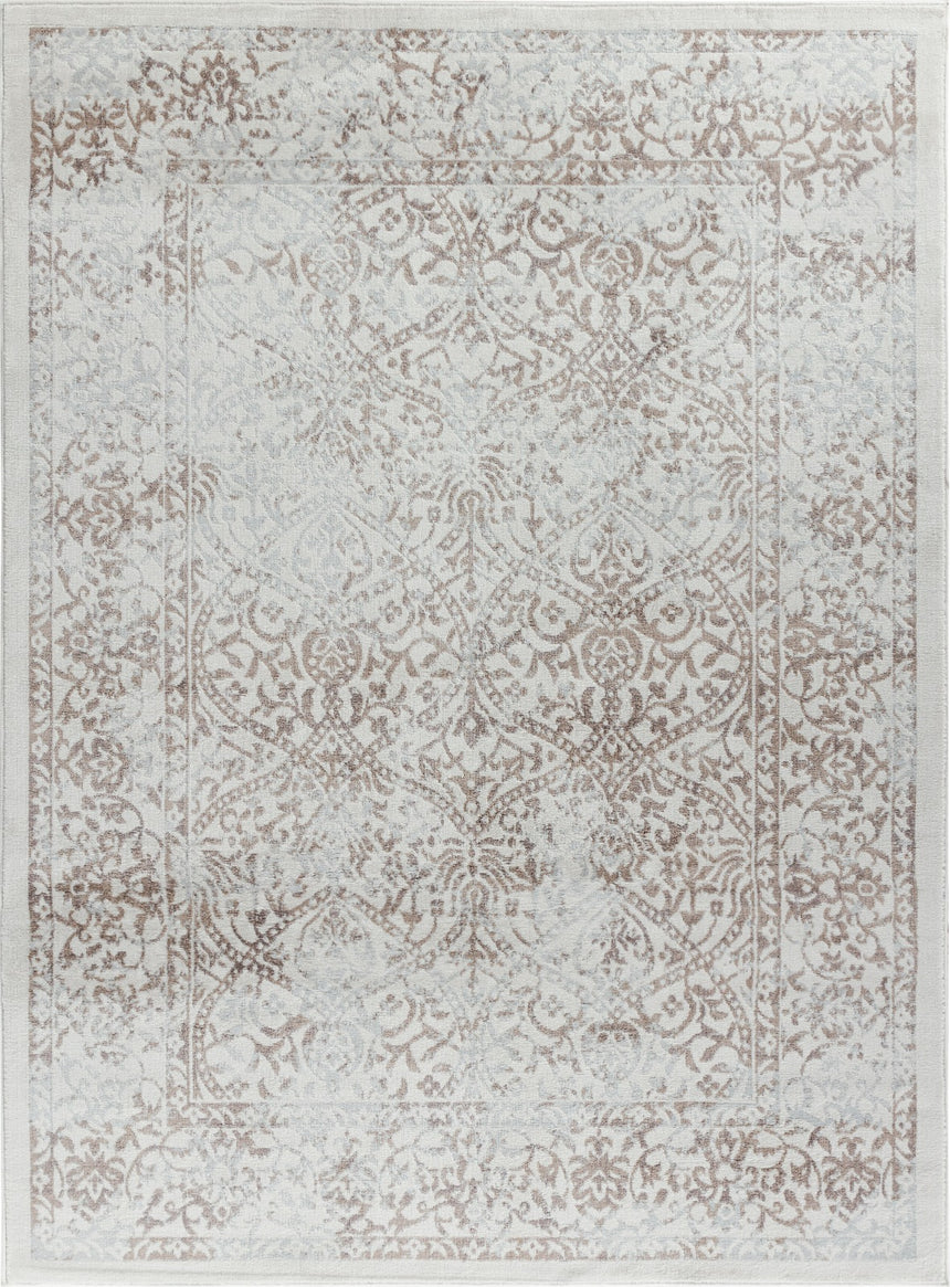 Hazel Vintage Oriental Boho Tan/Ivory Rug