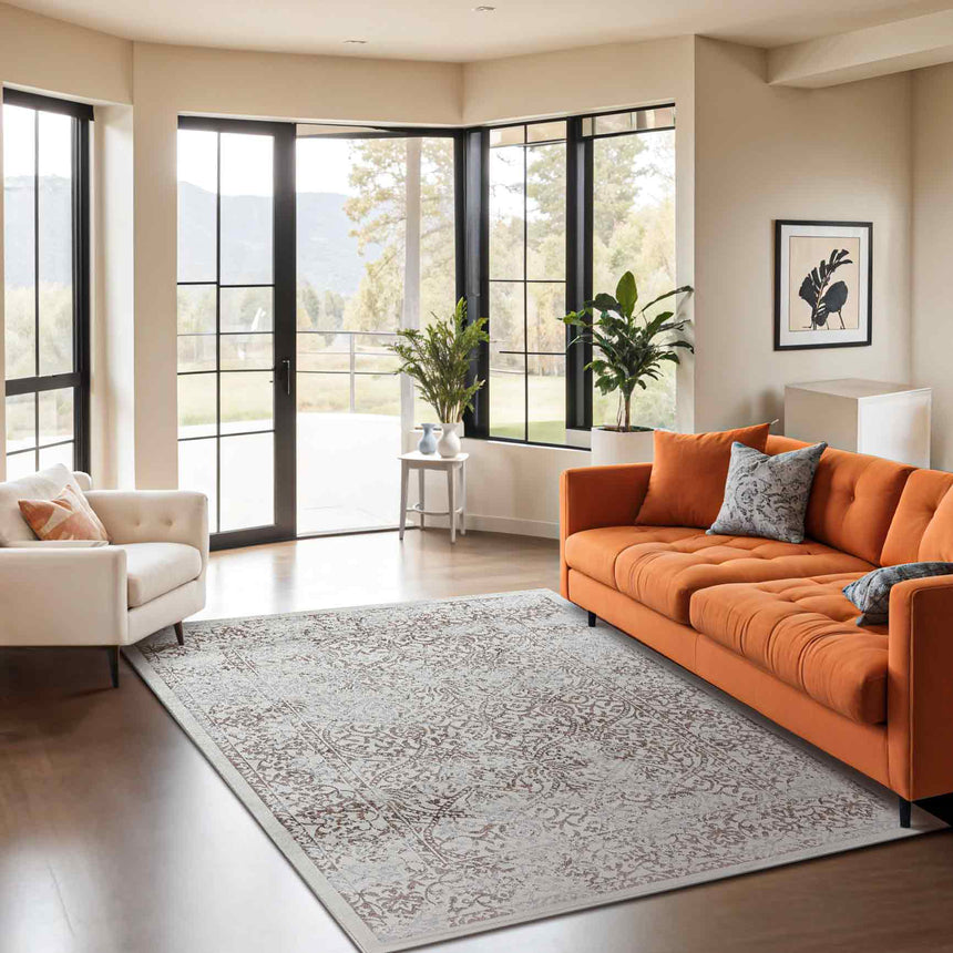 Hazel Vintage Oriental Boho Tan/Ivory Rug