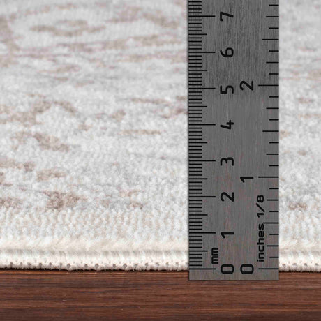 Hazel Vintage Oriental Boho Tan/Ivory Rug - Image 7