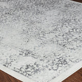 Hazel Vintage Oriental Boho Grey/Ivory Rug