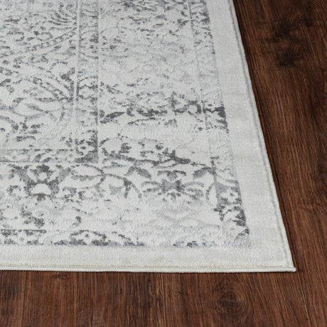 Hazel Vintage Oriental Boho Grey/Ivory Rug - Image 5