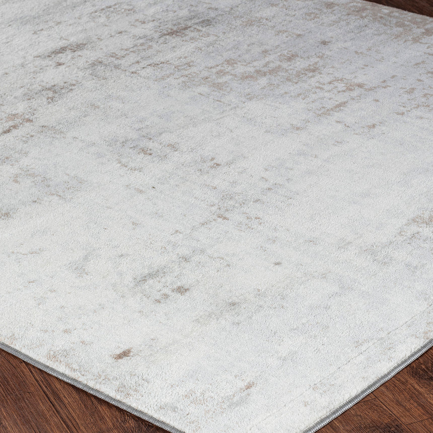 Milena Abstract Modern Marble Beige/White Rug