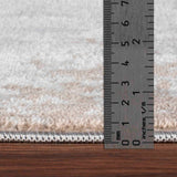 Milena Abstract Modern Marble Beige/White Rug