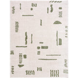 Soline Machine Washable Modern Shaggy Grass Green Rug
