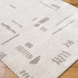 Soline Machine Washable Modern Shaggy Medium Grey Rug