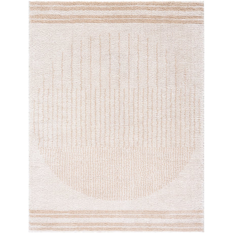 Enso3 Machine Washable Modern Shaggy Beige Rug - Image 1