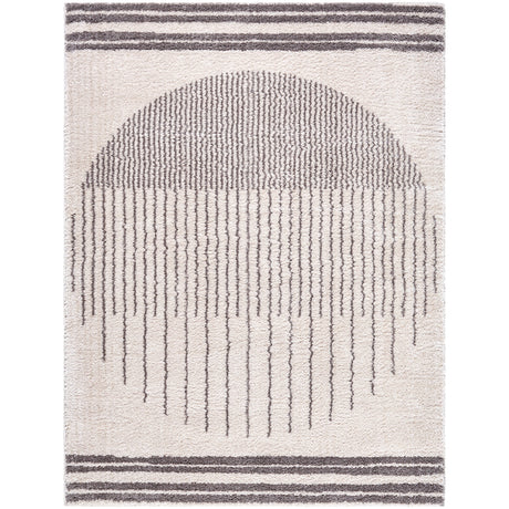 Enso3 Machine Washable Modern Shaggy Charcoal Rug - Image 1