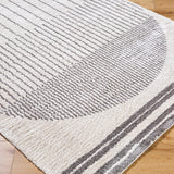 Enso3 Machine Washable Modern Shaggy Charcoal Rug