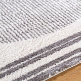 Enso3 Machine Washable Modern Shaggy Charcoal Rug