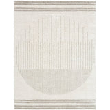 Enso3 Machine Washable Modern Shaggy Medium Grey Rug