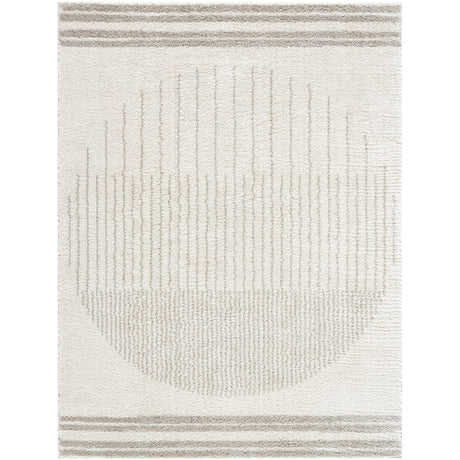 Enso3 Machine Washable Modern Shaggy Medium Grey Rug - Image 1