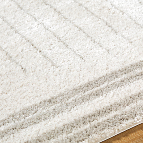 Enso3 Machine Washable Modern Shaggy Medium Grey Rug - Image 3