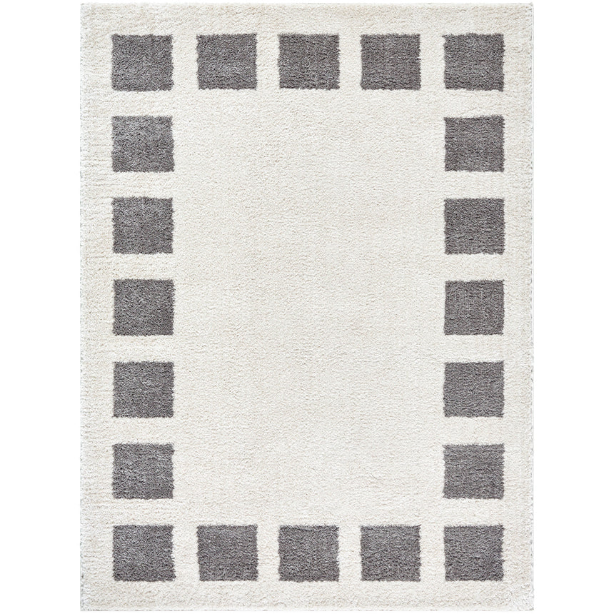 Amine Machine Washable Modern Shaggy Charcoal Rug