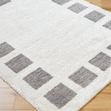 Amine Machine Washable Modern Shaggy Charcoal Rug
