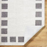 Amine Machine Washable Modern Shaggy Charcoal Rug