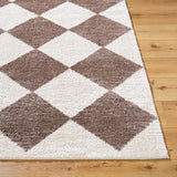 Deline Machine Washable Modern Shaggy Dark Brown Rug - Image 5