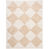 Deline Machine Washable Modern Shaggy Beige Rug - Image 1