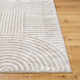 Pauline Machine Washable Modern Shaggy Medium Grey Rug