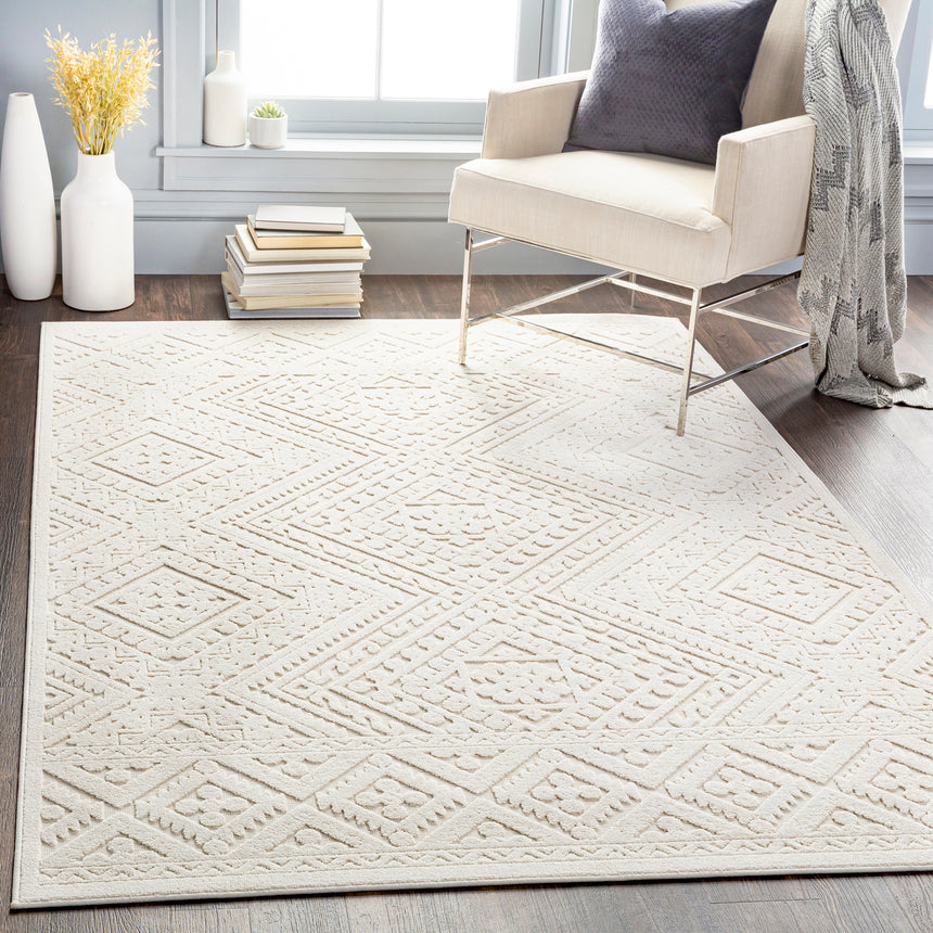 Sheela In- & Outdoor Global Cream Rug
