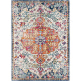 Lou Vintage Oriental Boho Saffron/Navy Rug