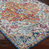 Lou Vintage Oriental Boho Saffron/Navy Rug
