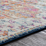 Lou Vintage Oriental Boho Saffron/Navy Rug