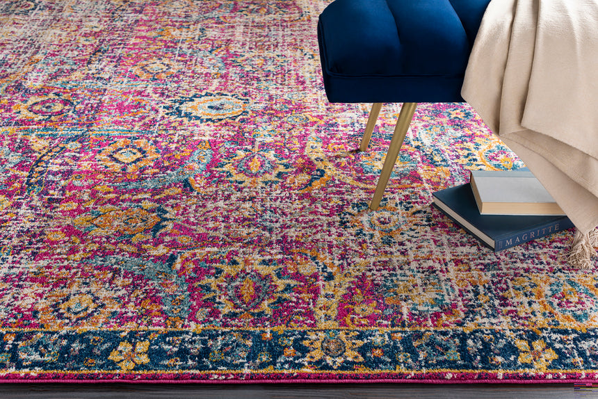 Kush Vintage Oriental Boho Burgundy Rug