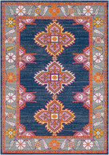 Ellington Vintage Oriental Boho Navy/Gray Rug - Image 1