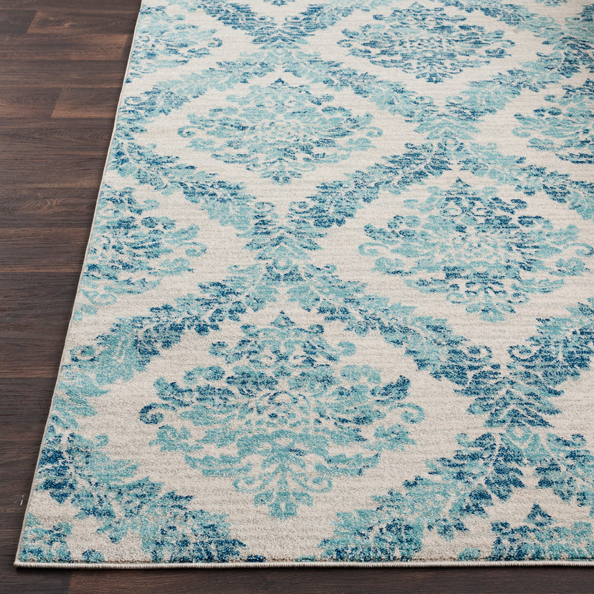 Malti Vintage Oriental Boho Teal Rug