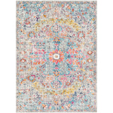 Lou Vintage Oriental Boho Teal/Beige Rug