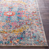 Lou Vintage Oriental Boho Teal/Beige Rug