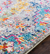 Lou Vintage Oriental Boho Teal/Beige Rug