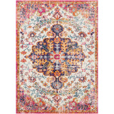 Lou Vintage Oriental Boho Neon Pink Rug