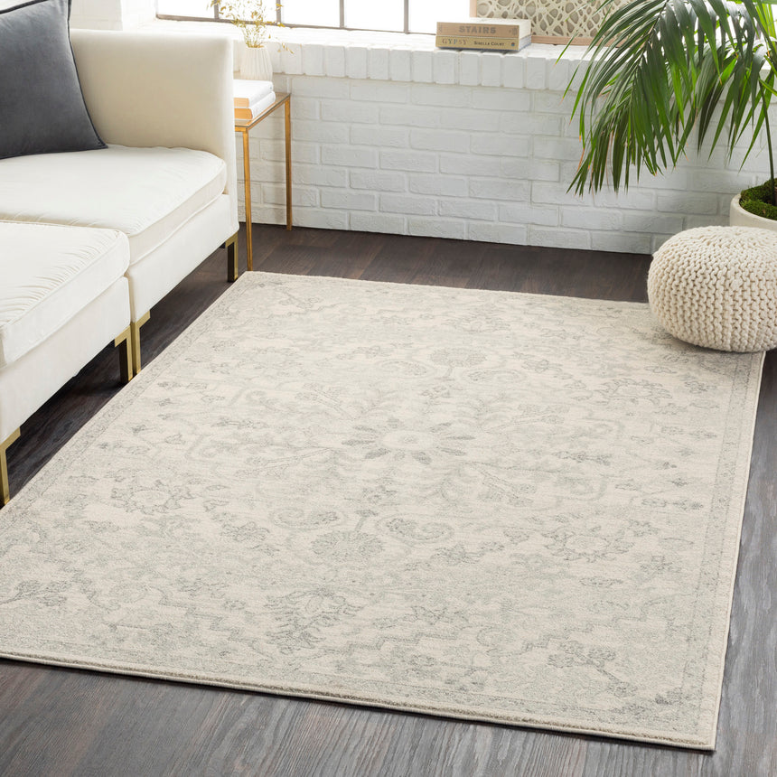 Lou Vintage Oriental Boho Light Beige Rug