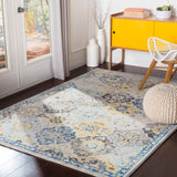 Ines Vintage Oriental Boho Dark Blue Rug