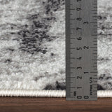 Daisy Abstract Modern Marble Grey Rug - Image 7