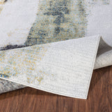 Daisy Abstract Modern Marble Yellow Rug - Image 4