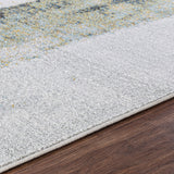 Daisy Abstract Modern Marble Yellow Rug - Image 3