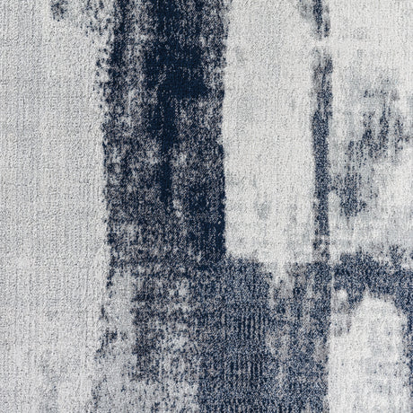 Daisy Abstract Modern Marble Blue Rug - Image 8