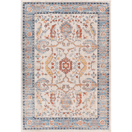 Galilea In- & Outdoor Oriental Boho Burnt Orange Rug - Image 1