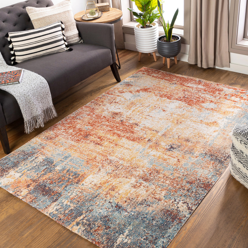 Samira In- & Outdoor Modern Burnt Orange Rug