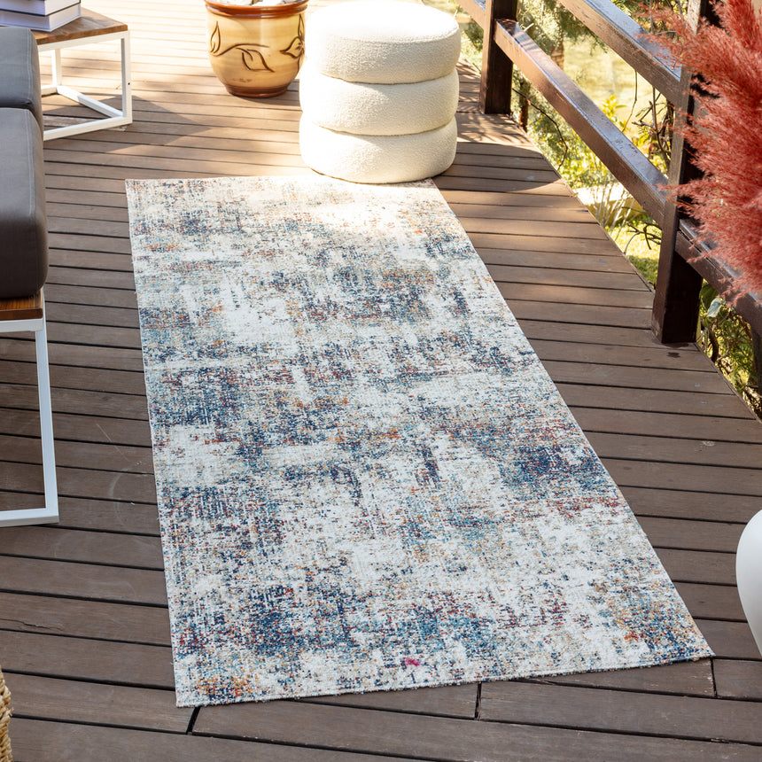 Leila In- & Outdoor Modern Cream Rug