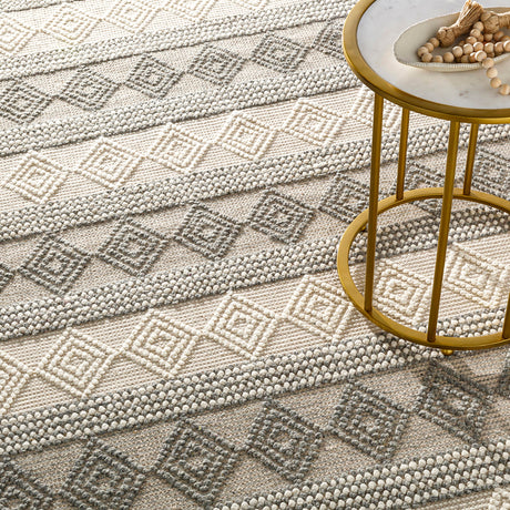 Tarini Hand-Woven Cottage Wool Charcoal Rug - Image 8