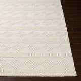 Tarini Hand-Woven Cottage Wool White Rug
