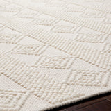 Tarini Hand-Woven Cottage Wool White Rug