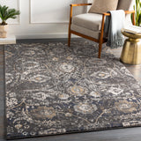 Aarya Vintage Oriental Boho Black Rug