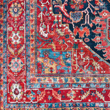 Loredana Vintage Oriental Boho Bright Red Rug