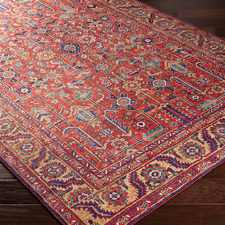 Doina Vintage Oriental Boho Sky Burnt Orange Rug - Image 6