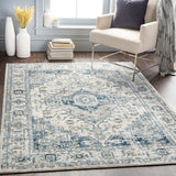 Dalila Vintage Oriental Boho Dark Blue Rug - Image 2